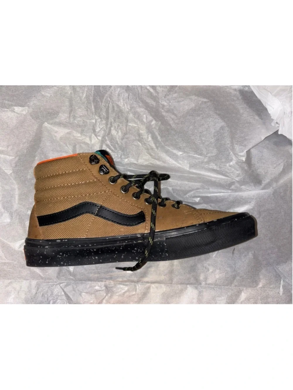 Vans Outdoor Skate Sk8-Hi's leather Super Grip Sneakers size Men’s 8.5 Women’s 7
